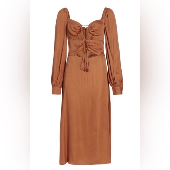 Farm Rio Carmel Cutout Midi Dress - Picture 2 of 6